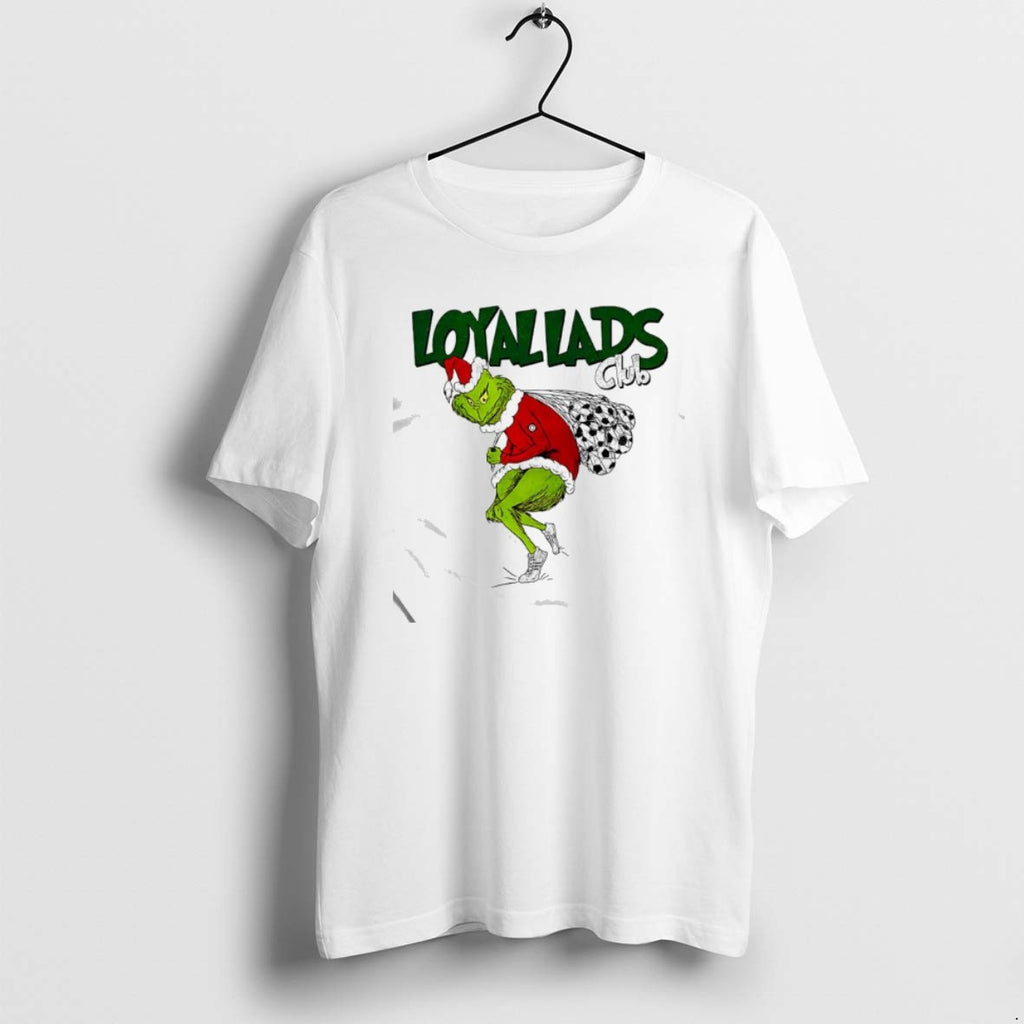 Official Loyal Lads Club Grinch Carrying Soccer Balls T-Shirts, Hoodie, Sweatshirt | PopFlextees.com