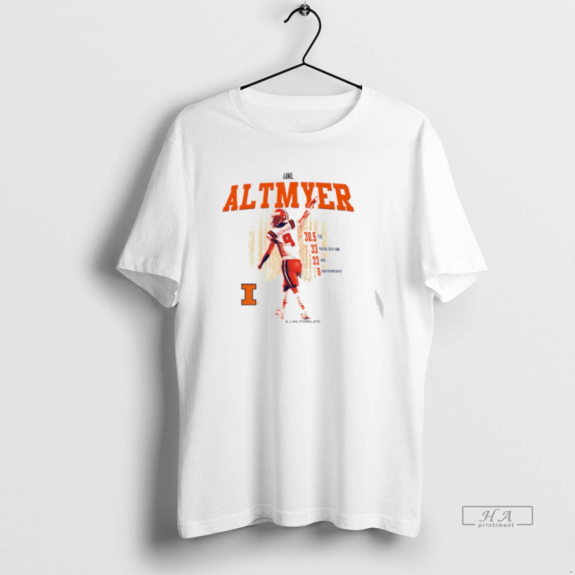 Official Luke Altmyer Illinois Fighting Illini Career Graphic T-Shirts, Hoodie, Sweatshirt | PopFlextees.com