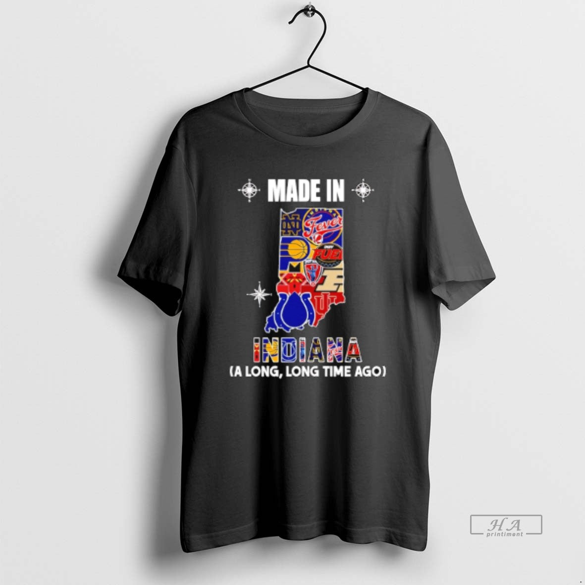 Official Made In Indiana A Long Long Time Ago State T-Shirts, Hoodie, Sweatshirt | PopFlextees.com