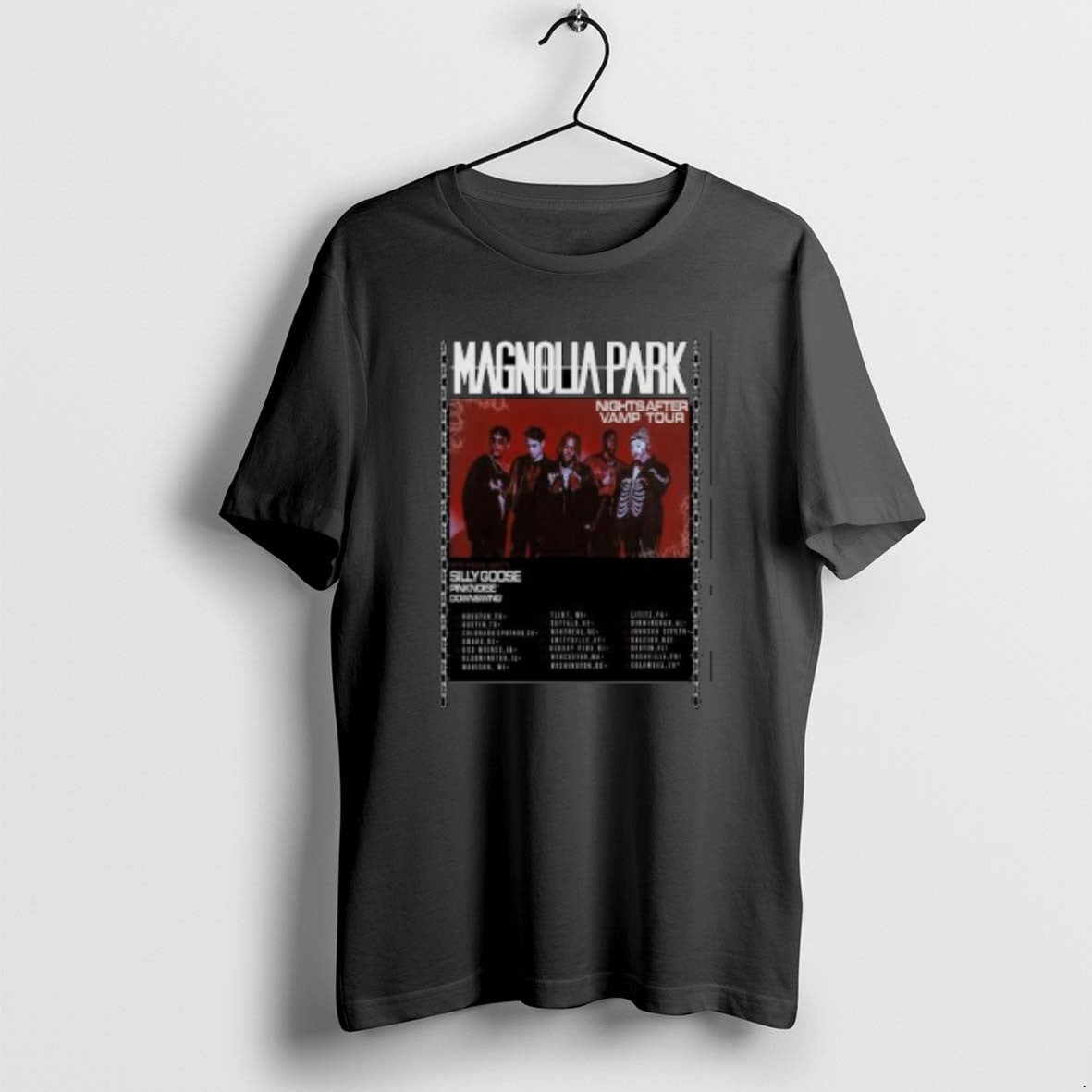 Official Magnolia Park Nights After Vamp North America 2026 Shows Circle Black T-Shirts, Hoodie, Sweatshirt | PopFlextees.com