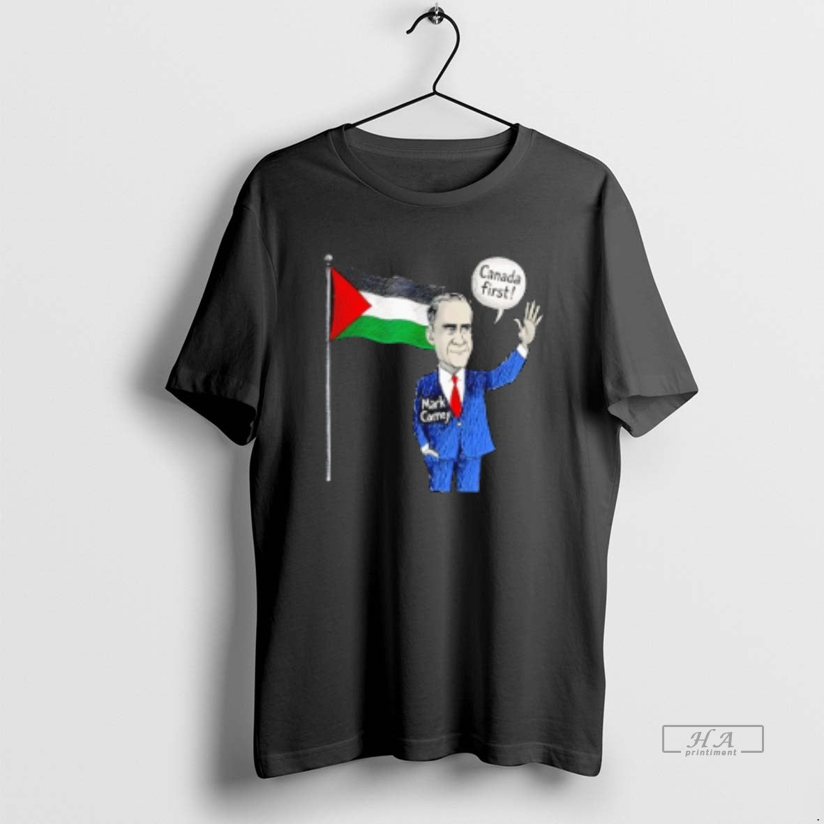 Official Mark Carney Canada First Palestine Flag T-Shirts, Hoodie, Sweatshirt | PopFlextees.com