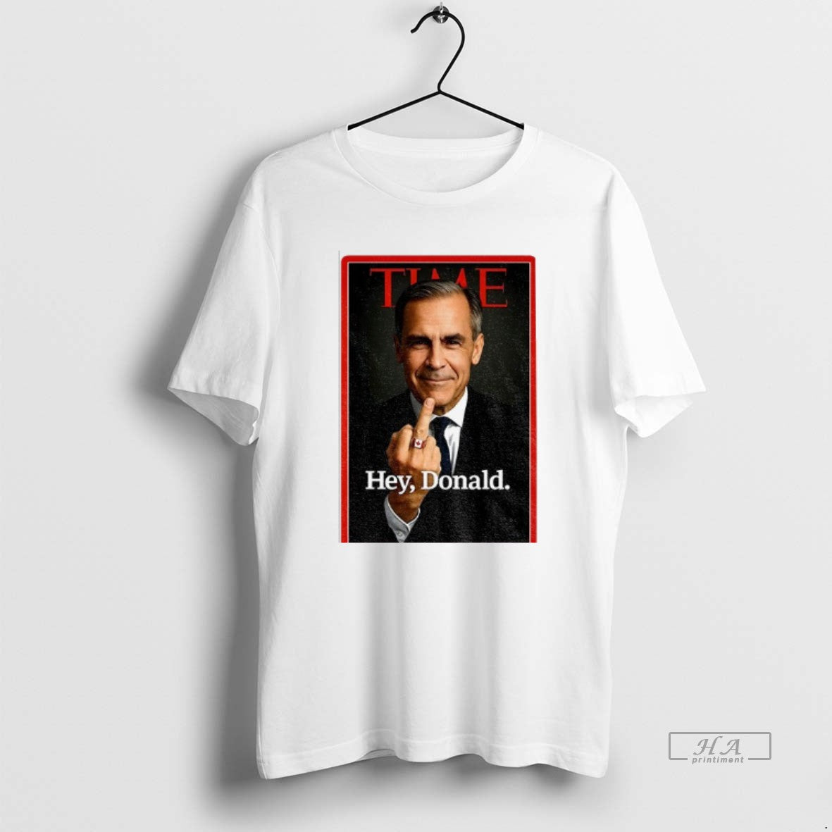 Official Mark Carney Middle Finger Time Hey Donald T-Shirts, Hoodie, Sweatshirt | PopFlextees.com