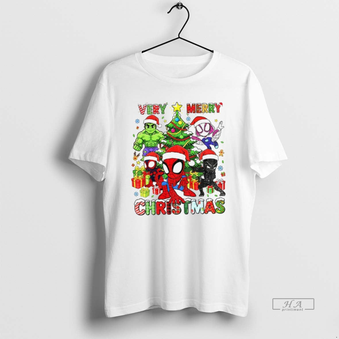Official Mavel Very Merry Christmas Spidey And His Amazing Friends The Avengers T-Shirts, Hoodie, Sweatshirt