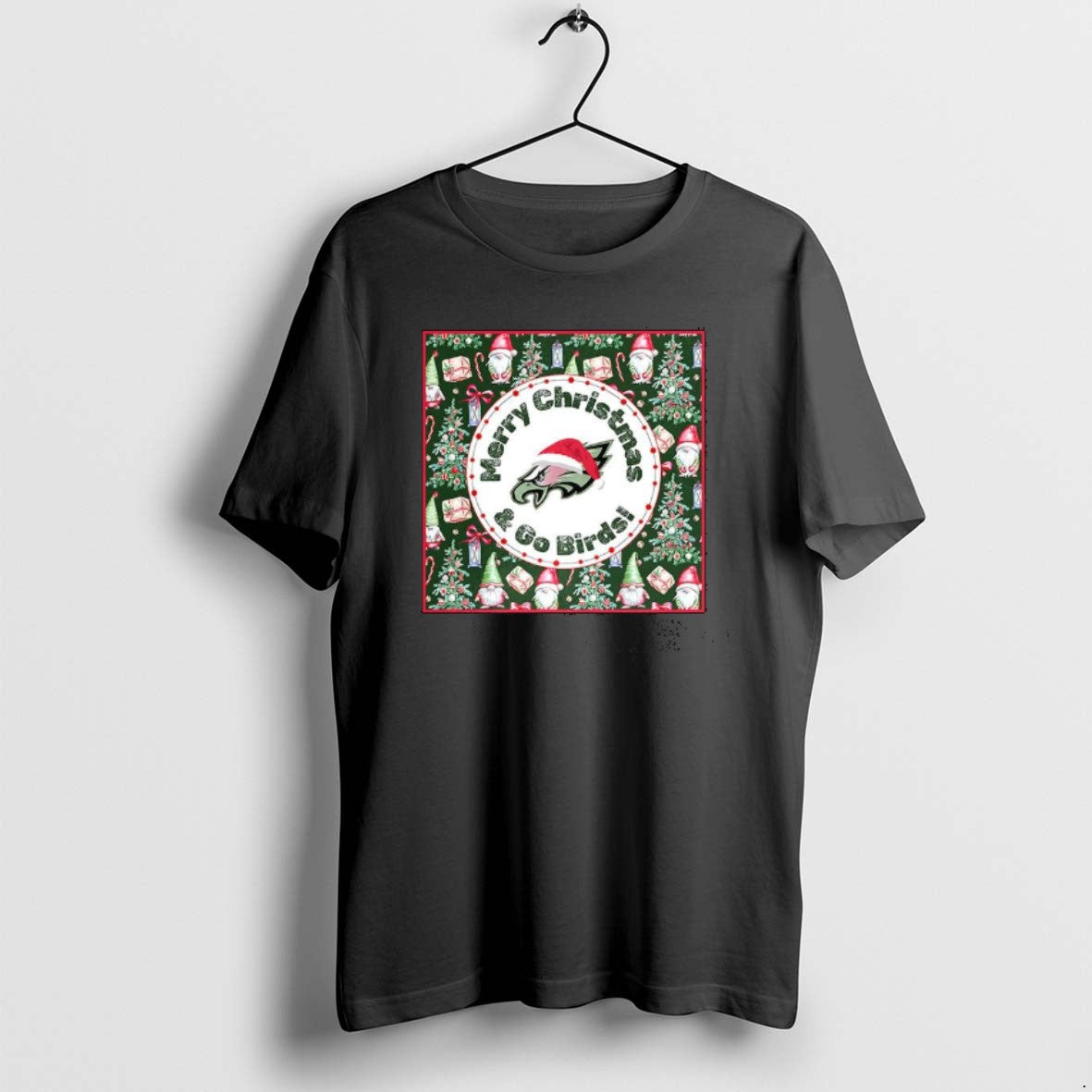 Official Merry Christmas And Go Birds Logo T-Shirts, Hoodie, Sweatshirt | PopFlextees.com