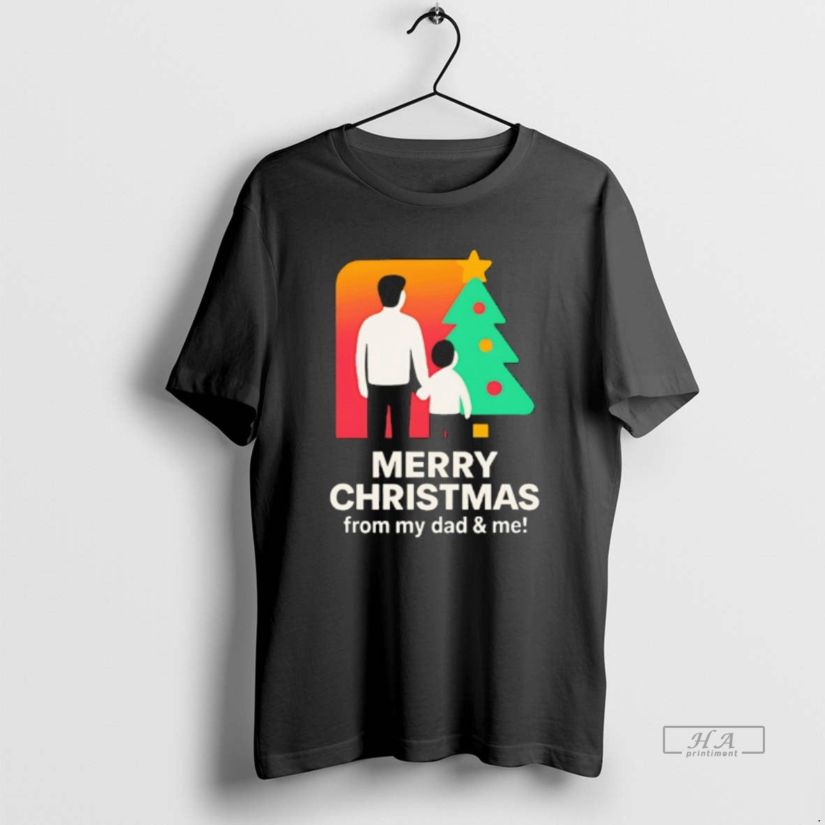 Official Merry Christmas From Dad And Me T-Shirts, Hoodie, Sweatshirt | PopFlextees.com