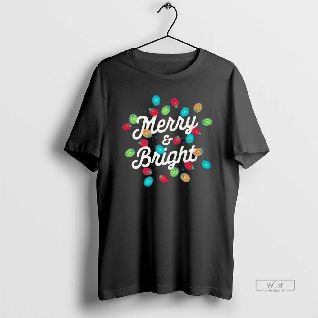 Official Merry And Bright Christmas Lights T-Shirts, Hoodie, Sweatshirt | PopFlextees.com