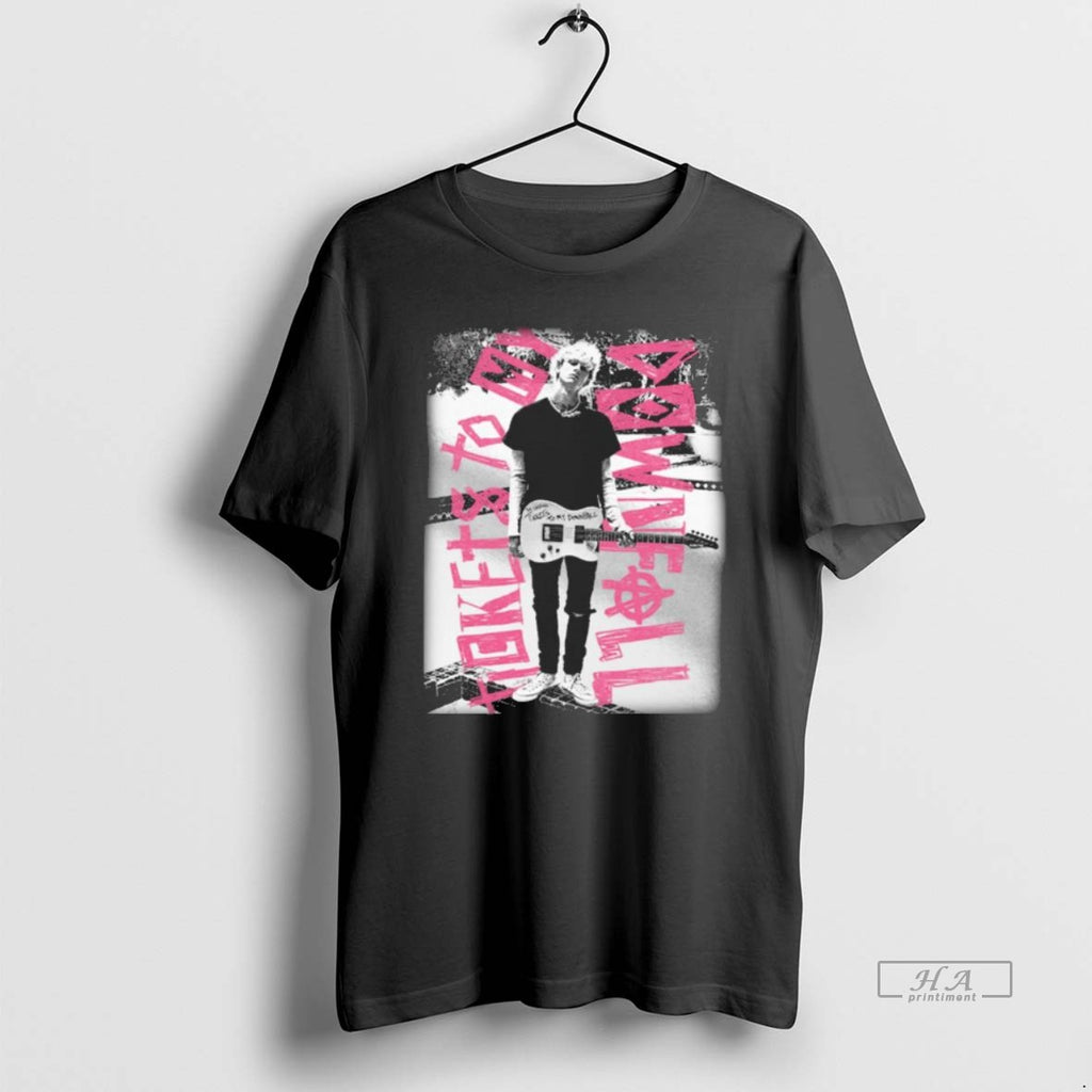 Official Mgk Merch Tickets To My Downfall Anniversary Reflective T-Shirts, Hoodie, Sweatshirt | PopFlextees.com