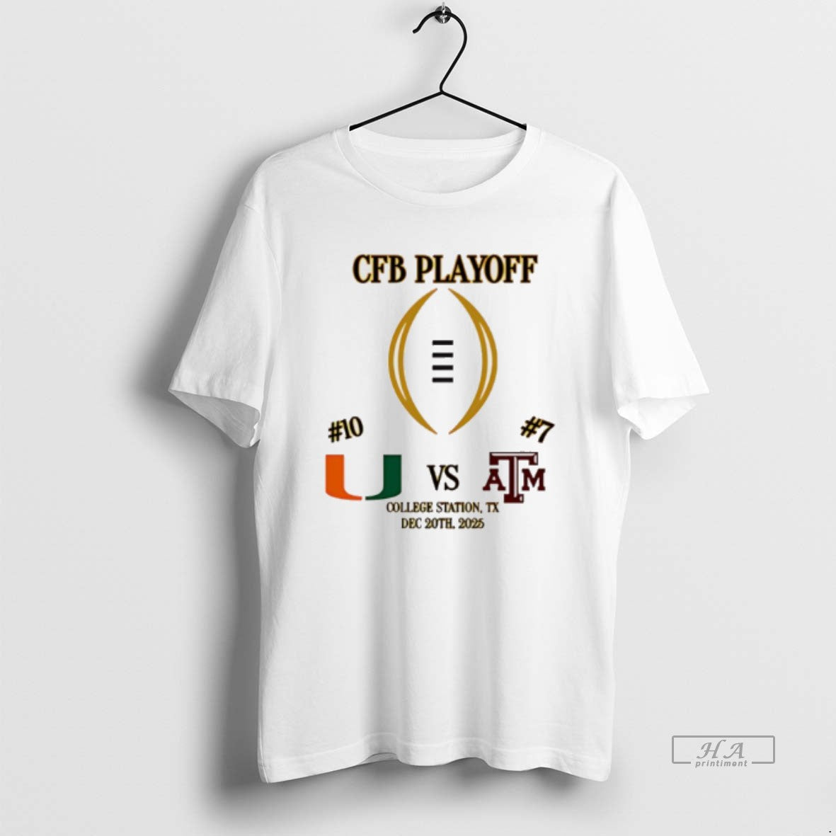Official Miami Vs Texas Am 2025 Cfp First Rd Playoff Game 2 T-Shirts, Hoodie, Sweatshirt | PopFlextees.com