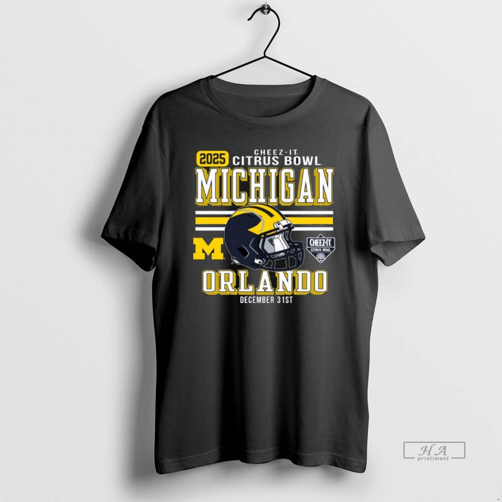 Official Michigan Wolverines Football 2025 Cheez It Citrus Bowl Helmet T-Shirts, Hoodie, Sweatshirt | PopFlextees.com