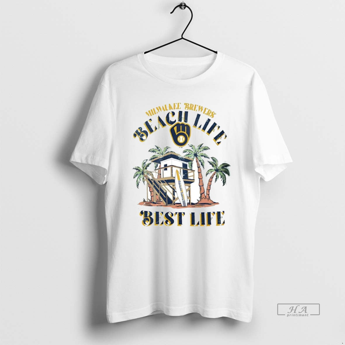 Official Milwaukee Brewers Beach Life Is The Best Life T-Shirts, Hoodie, Sweatshirt | PopFlextees.com