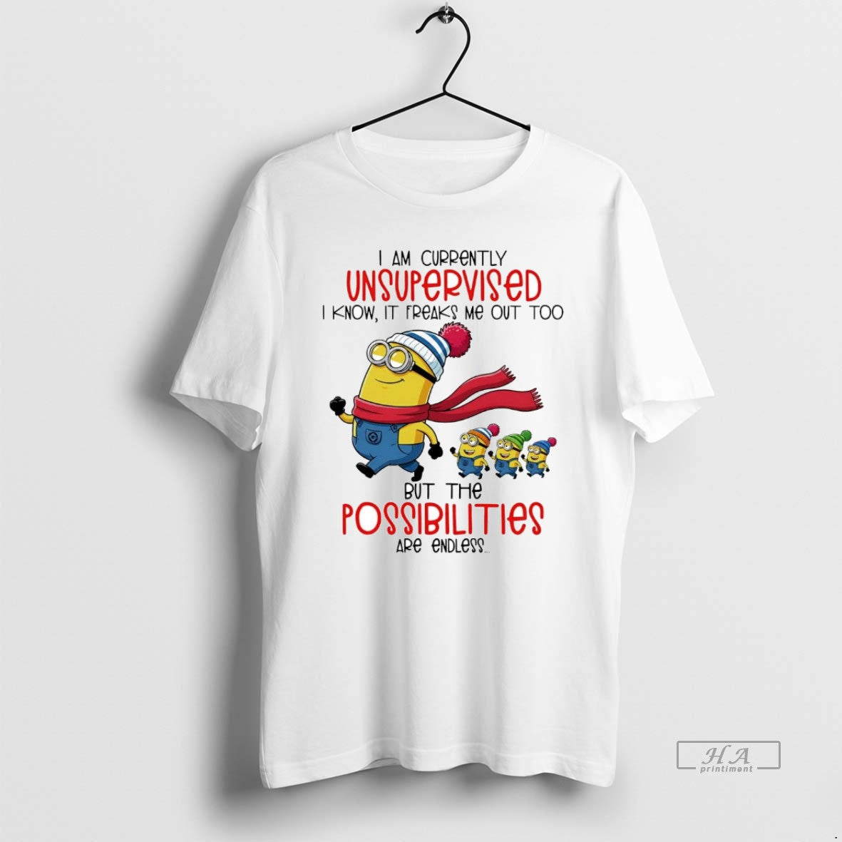 Official Minion I Am Currently Unsupervised I Know It Freaks Me Out Too T-Shirts, Hoodie, Sweatshirt | PopFlextees.com