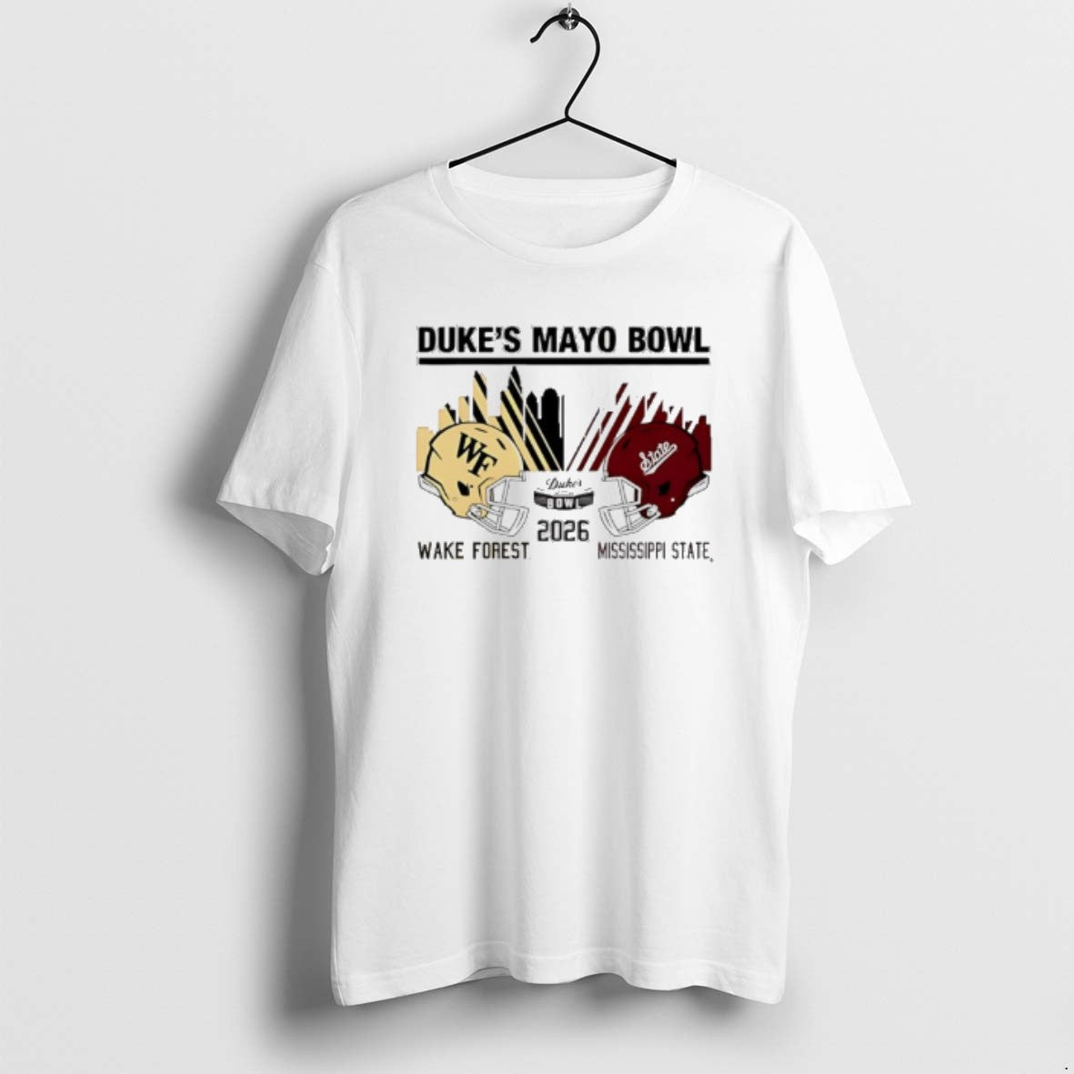 Official Mississippi State Vs Wake Forest 2026 Dukes Mayo Bowl Match Up T-Shirts, Hoodie, Sweatshirt | PopFlextees.com