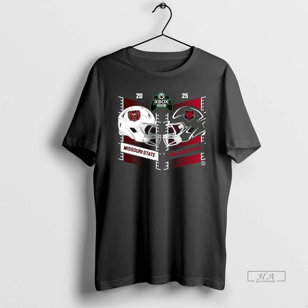 Official Missouri State Bears Vs Arkansas State Red Wolves 2025 Xbox Bowl Helmet T-Shirts, Hoodie, Sweatshirt