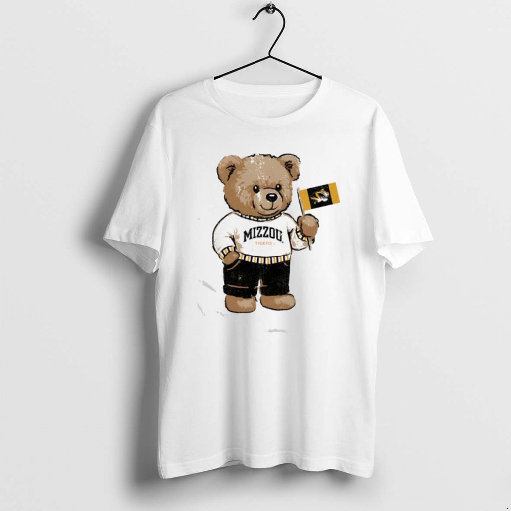 Official Mizzou Tigers Teddy Bear Flag Butter T-Shirts, Hoodie, Sweatshirt | PopFlextees.com