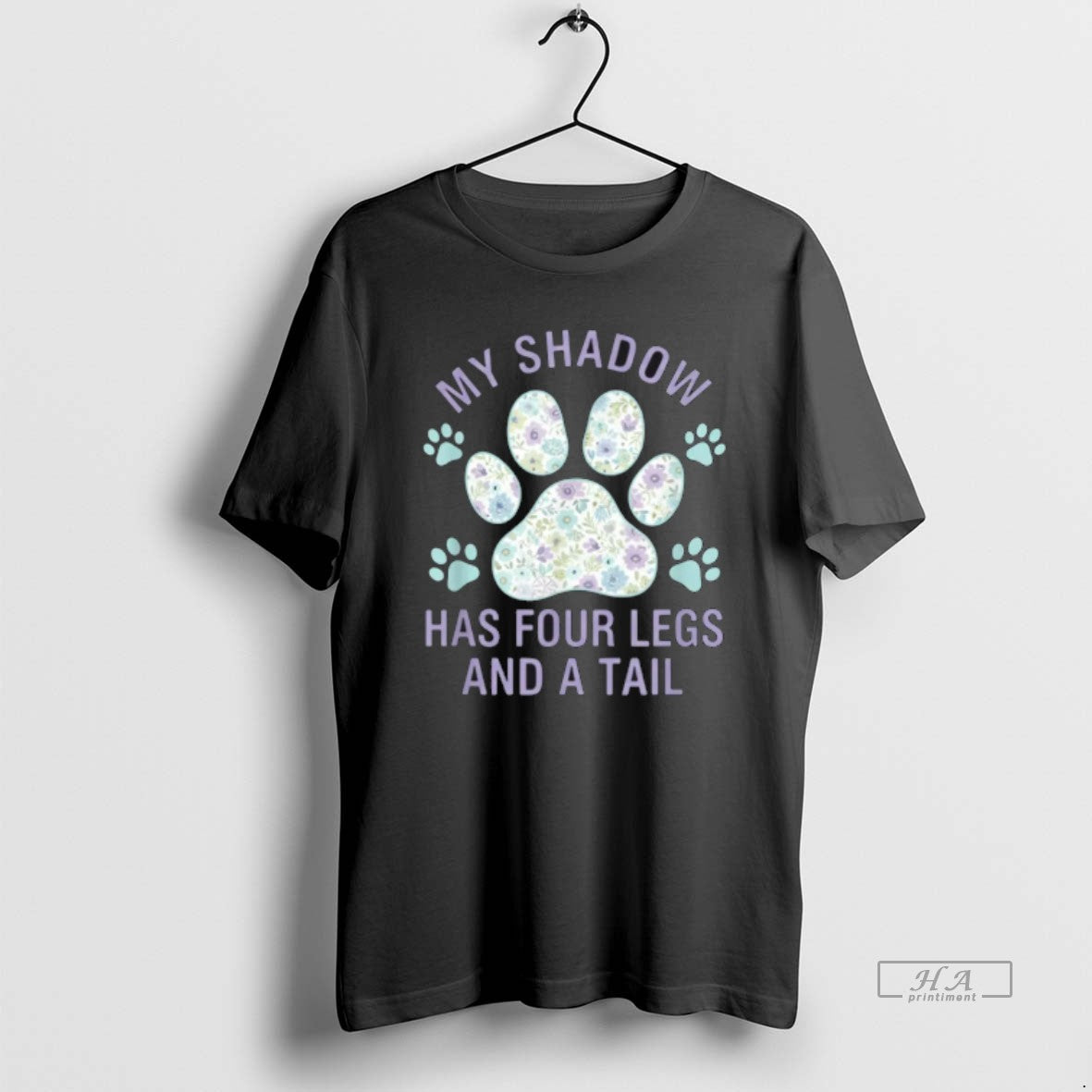 Official My Shadow Has Four Legs And A Tail Dog Lover T-Shirts, Hoodie, Sweatshirt | PopFlextees.com