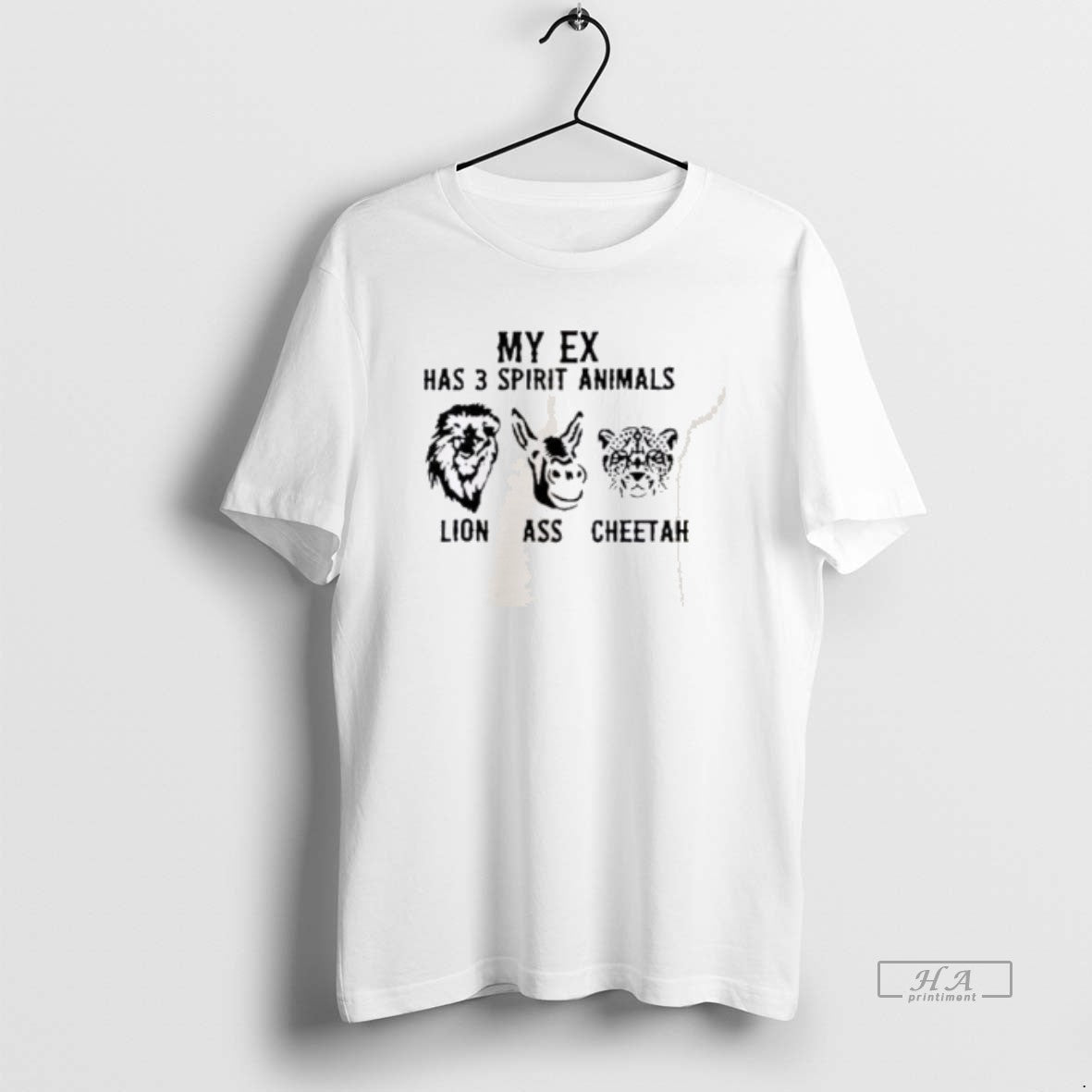 Official My Ex Has 3 Spirit Animals Lion Ass Cheetah T-Shirts, Hoodie, Sweatshirt | PopFlextees.com
