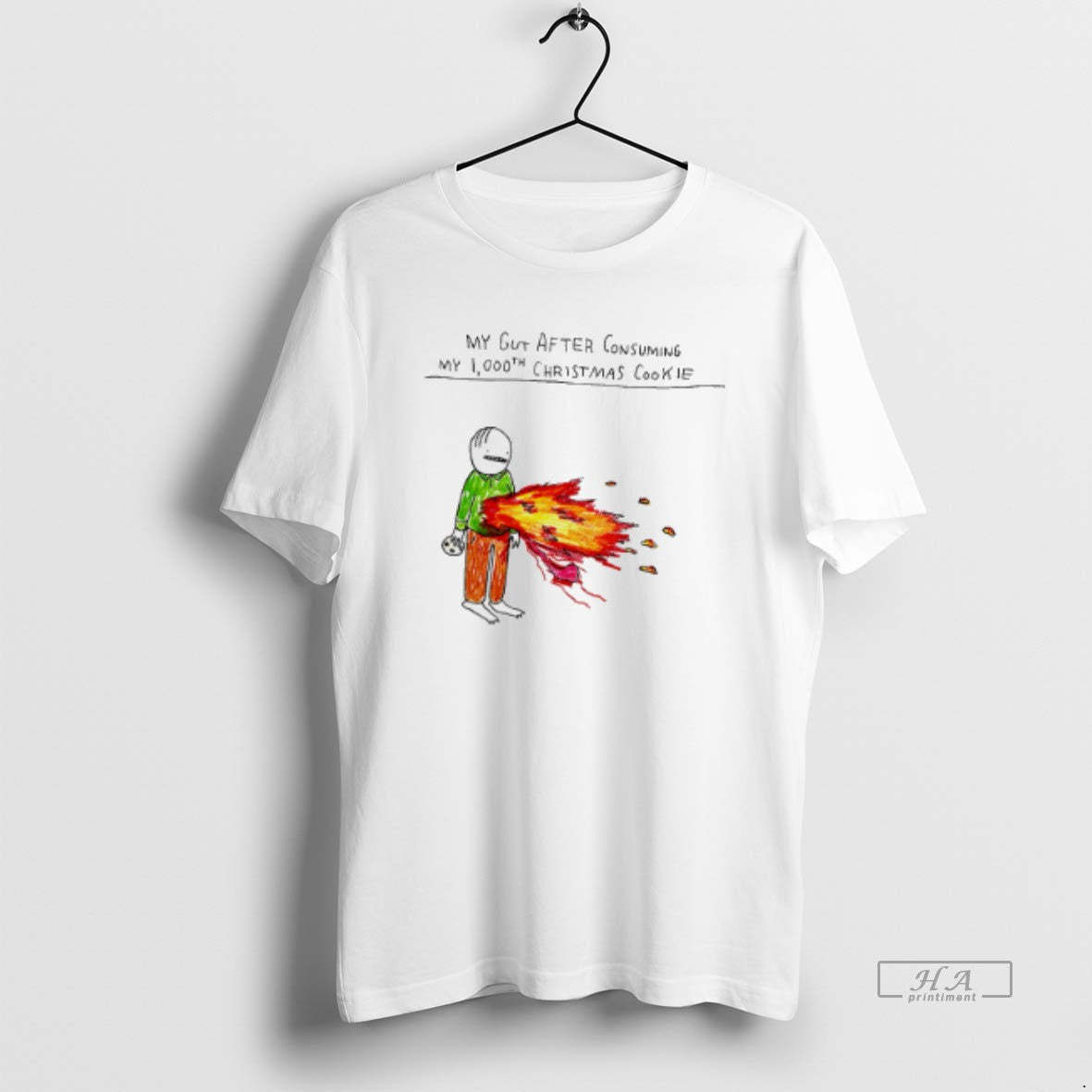 Official My Gut After Consuming My 1000th Christmas Cookie T-Shirts, Hoodie, Sweatshirt | PopFlextees.com