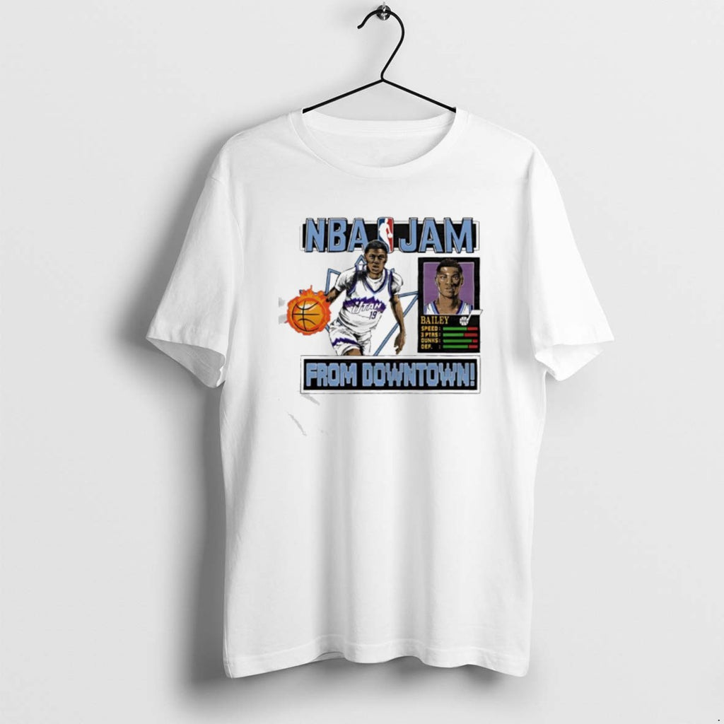 Official Nba Jam Jazz Ace Bailey From Downtown T-Shirts, Hoodie, Sweatshirt | PopFlextees.com