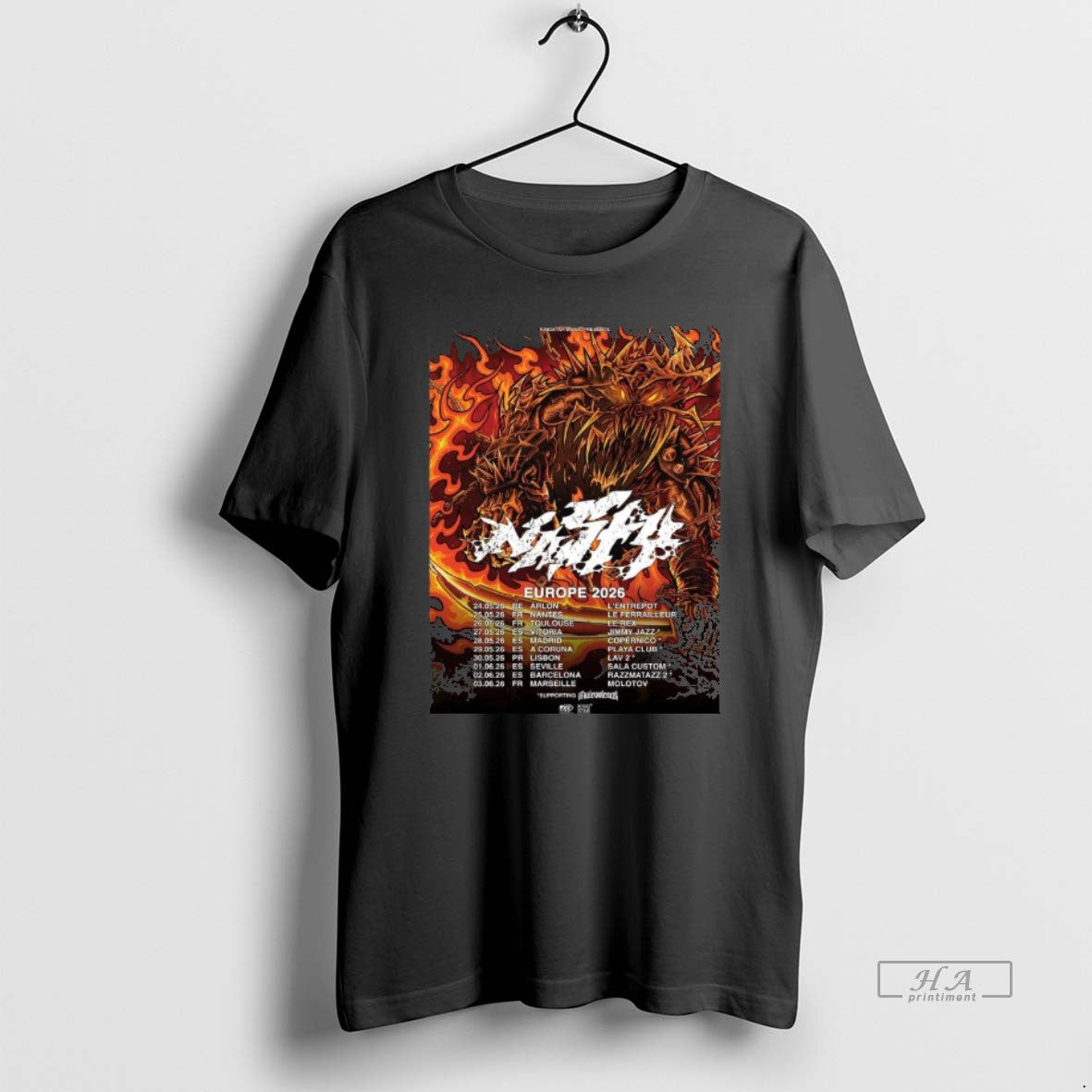 Official Nasty Europe Tour 2026 T-Shirts, Hoodie, Sweatshirt | PopFlextees.com
