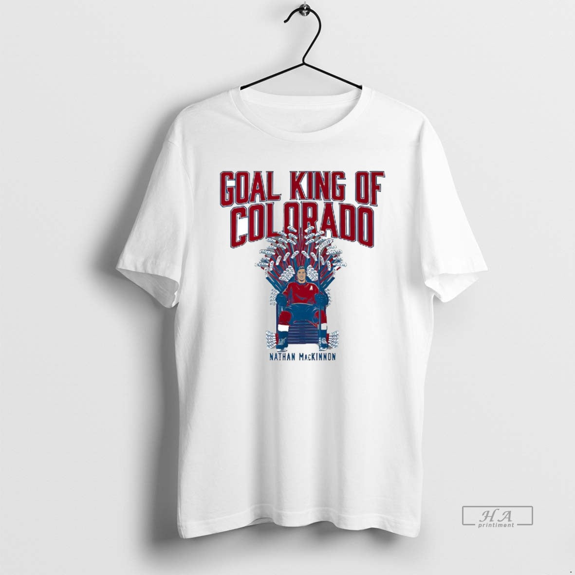Official Nathan Mackinnon Thrones Goal King Of Colorado Avalanche T-Shirts, Hoodie, Sweatshirt | PopFlextees.com