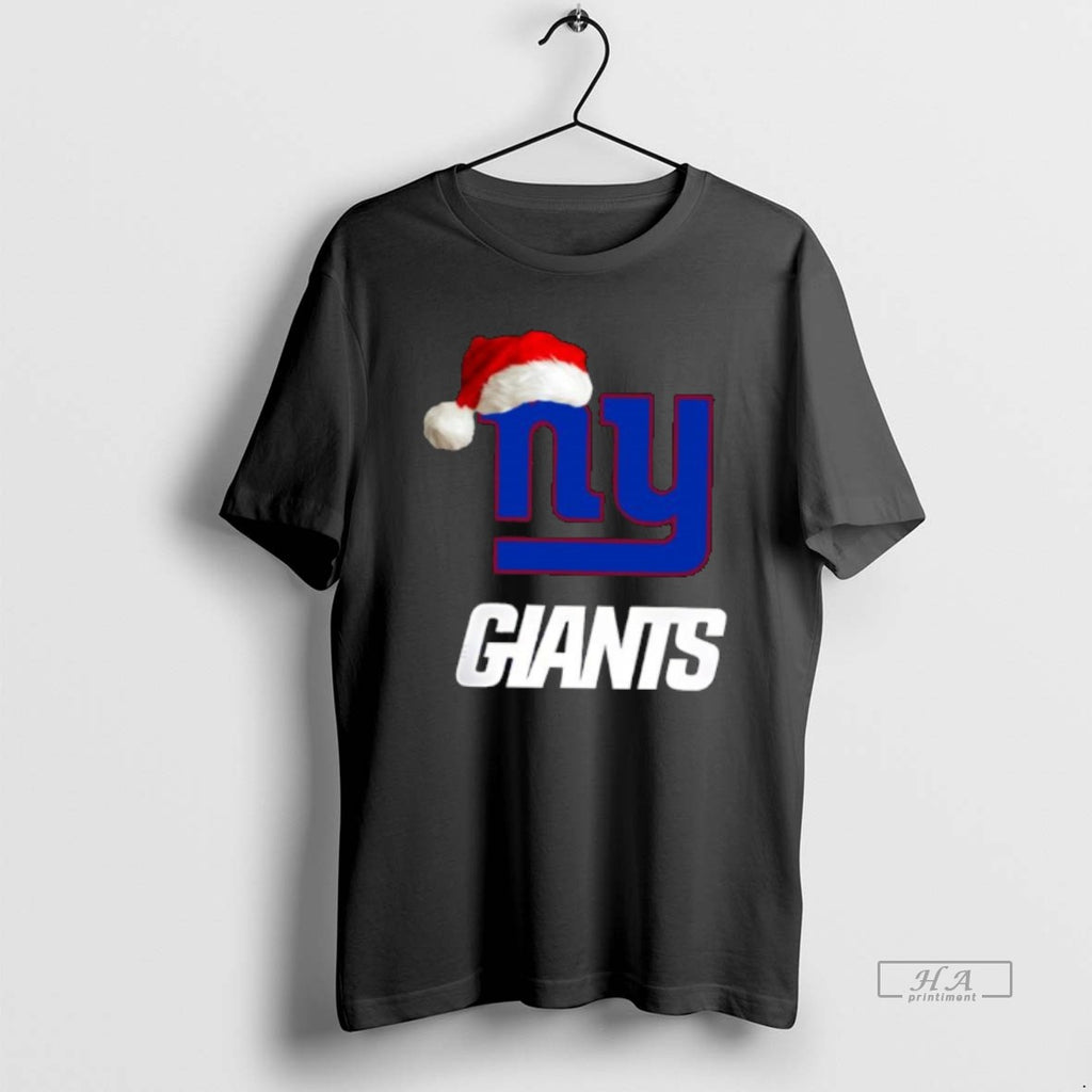 Official New York Giants 2025 Santa Hat Logo Football Christmas T-Shirts, Hoodie, Sweatshirt | PopFlextees.com