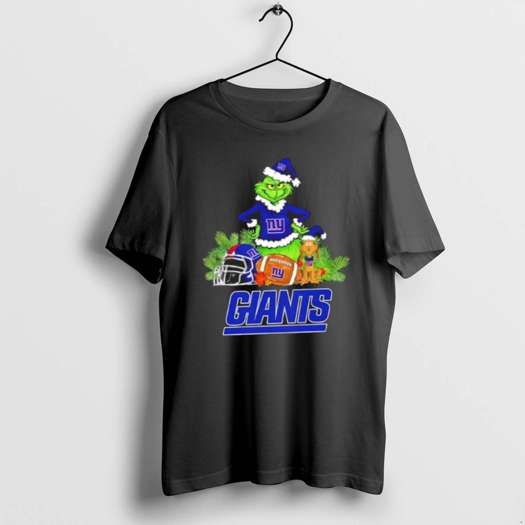 Official New York Giants Football X Grinch And Max Dog Merry Christmas T-Shirts, Hoodie, Sweatshirt | PopFlextees.com