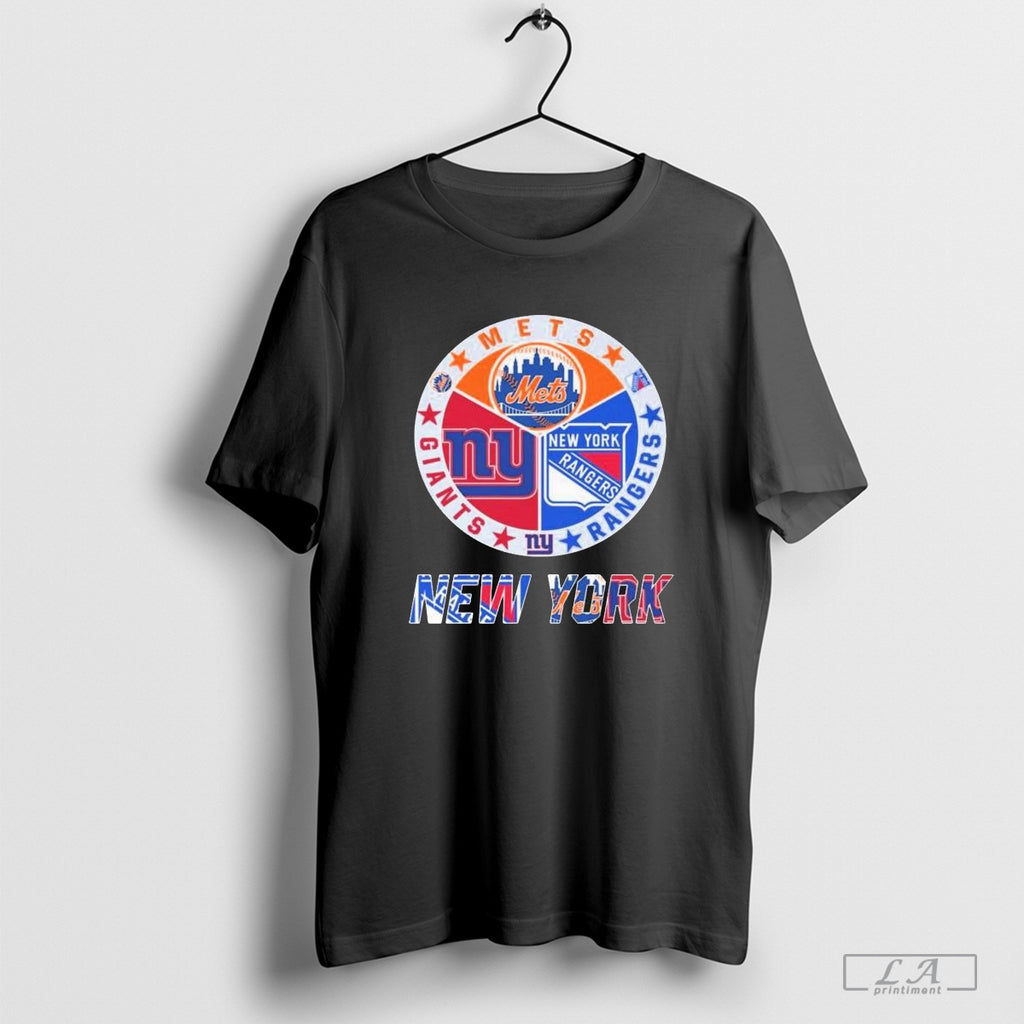 Official New York Mets New York Rangers New York Giants Sports City Fan Proud