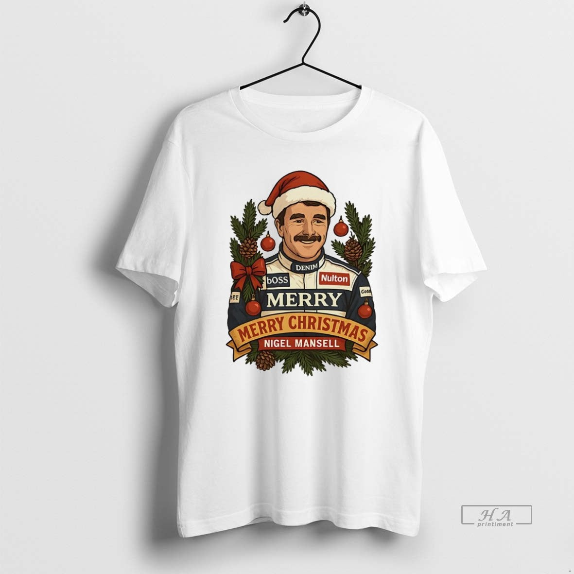 Official Nigel Mansell Merry Christmas T-Shirts, Hoodie, Sweatshirt | PopFlextees.com