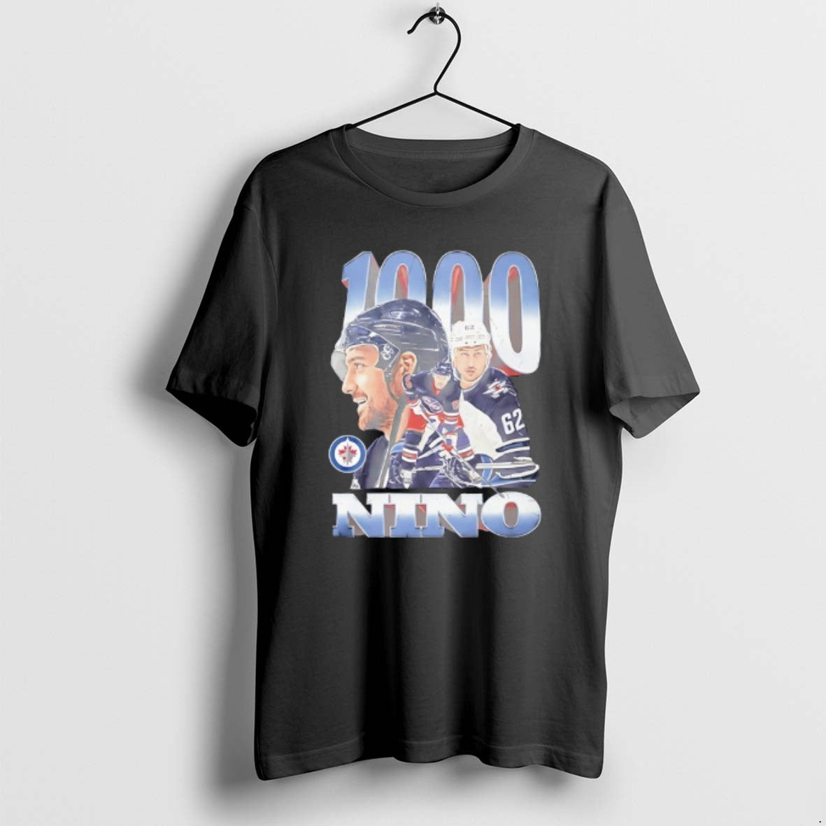 Official Nino Niederreiter Winnipeg Jets 1000 Games Graphic T-Shirts, Hoodie, Sweatshirt | PopFlextees.com