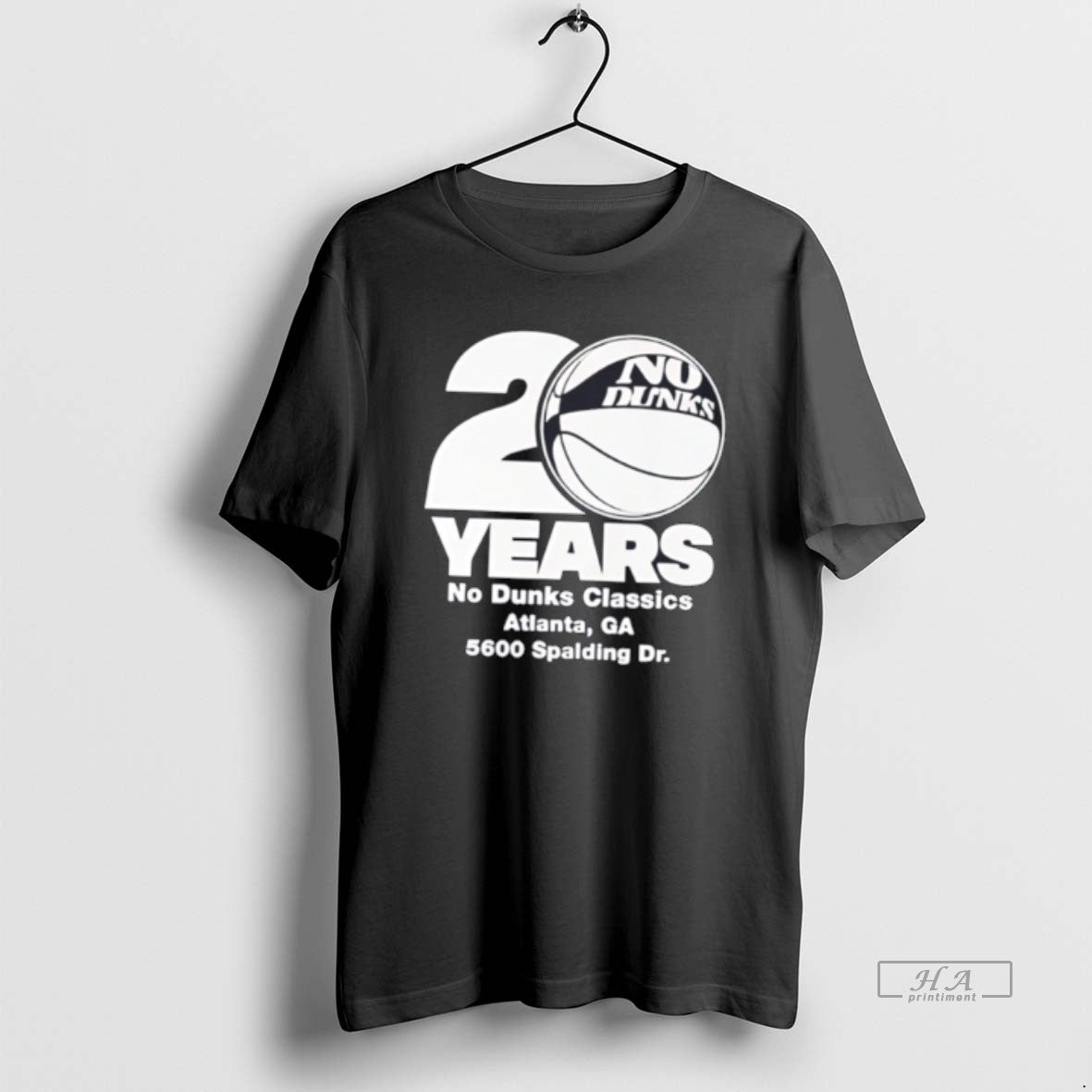 Official No Dunks 20th Anniversary Atlanta Ga 5600 Spalding Dr Tee Hoodie, Sweatshirt | PopFlextees.com
