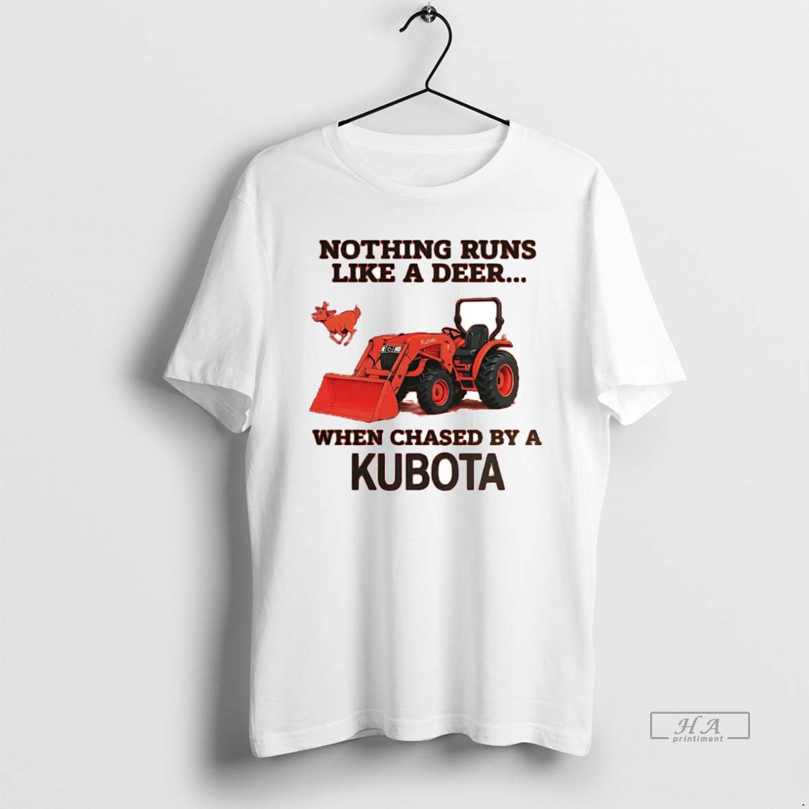 Official Nothing Runs Like A Deer When Chased By A Kubota T-Shirts, Hoodie, Sweatshirt | PopFlextees.com