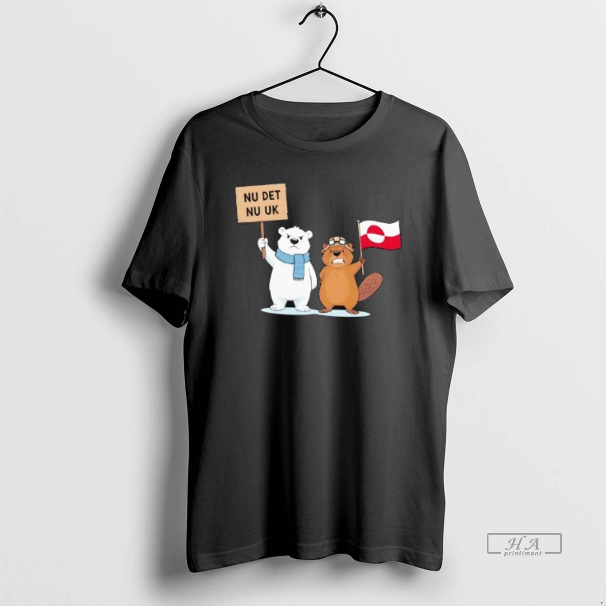 Official Nu Det Nuuk Nows Enough Greenland Silhouette With Greenlandic Flag T-Shirts, Hoodie, Sweatshirt | PopFlextees.com