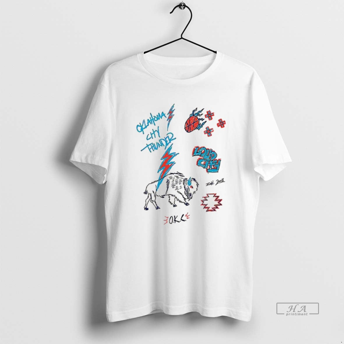 Official Okc Thunder Loudchy Native Heritage T-Shirts, Hoodie, Sweatshirt | PopFlextees.com