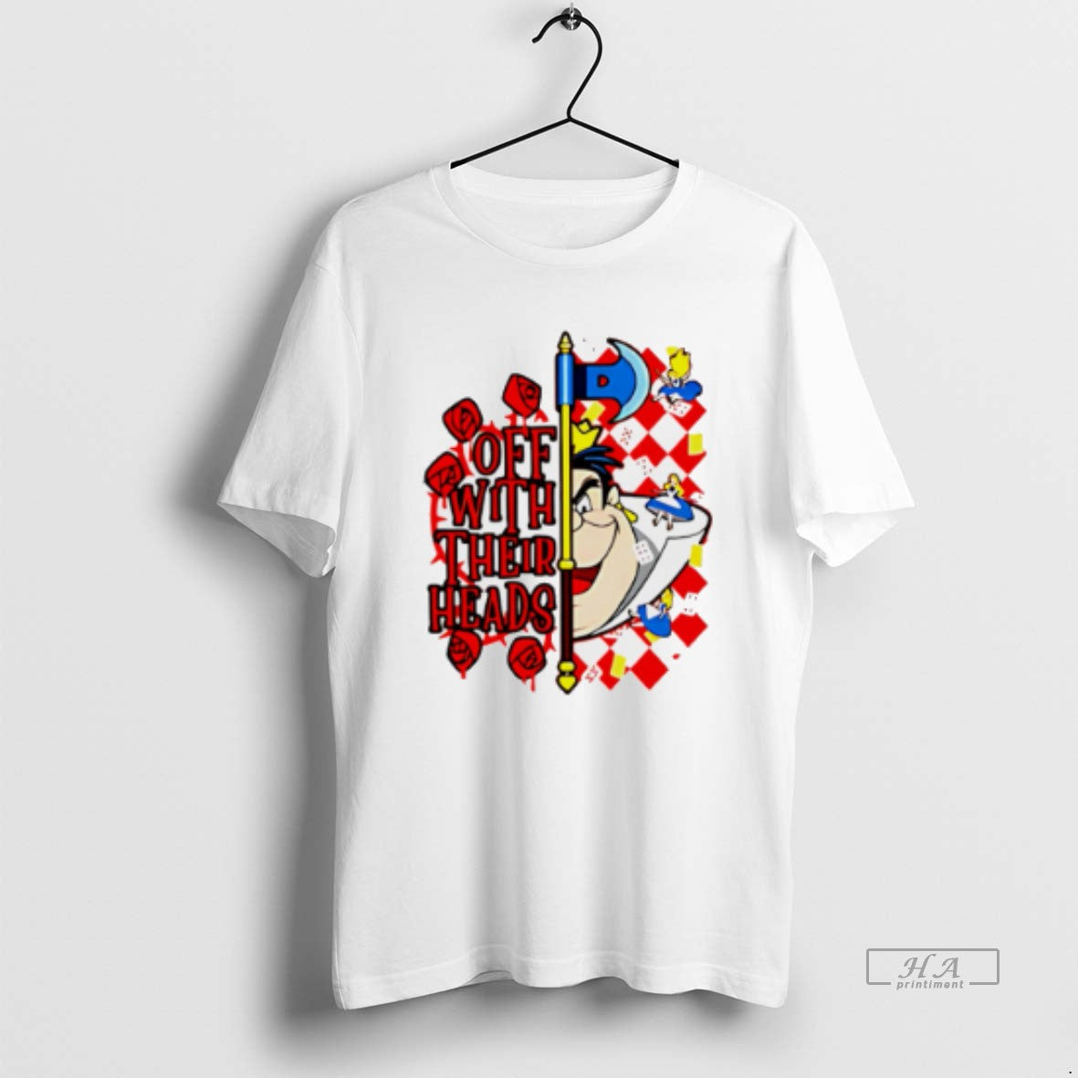 Official Off With Their Heads Alice In Wonderland Cartoon T-Shirts, Hoodie, Sweatshirt | PopFlextees.com