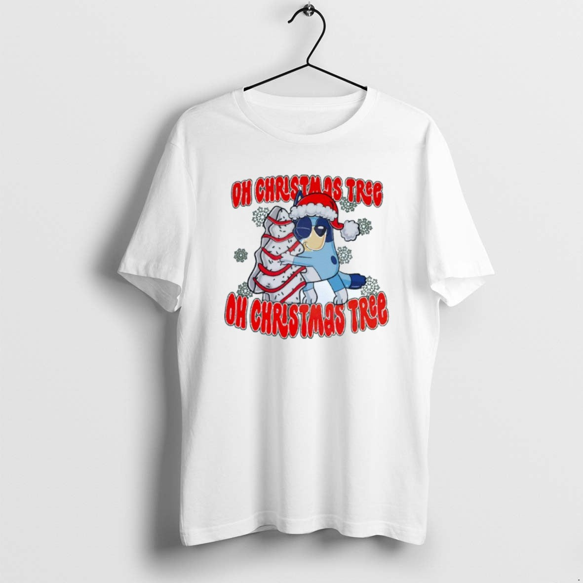 Official Oh Christmas Tree Oh Christmas Tree Bluey Mens White T-Shirts, Hoodie, Sweatshirt | PopFlextees.com