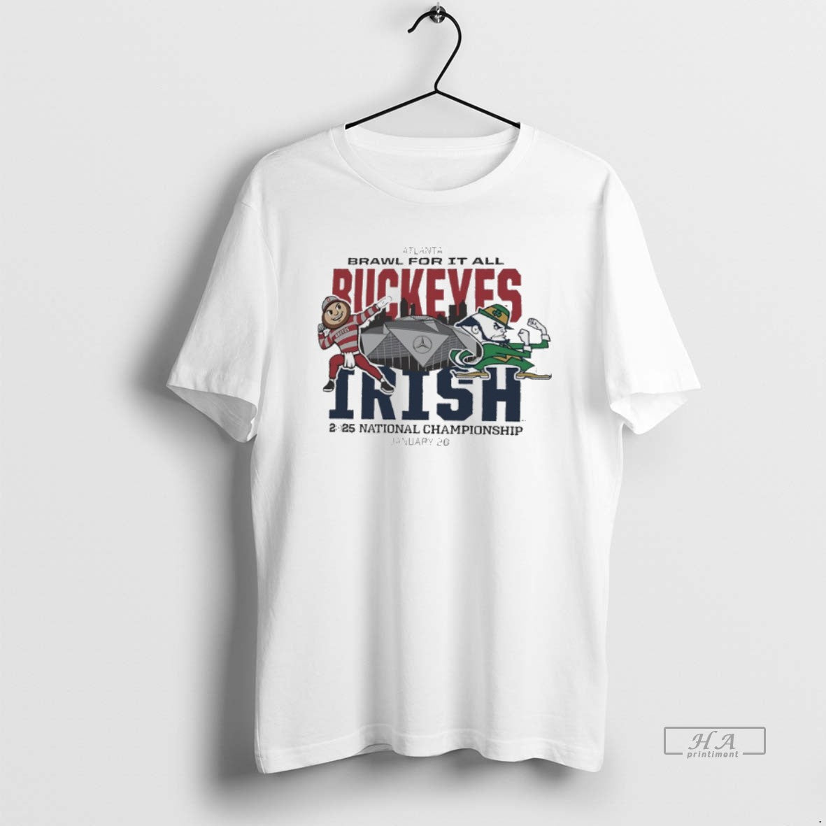 Official Ohio State Vs Notre Dame Dueling Mascot 2025 National Championship T-Shirts, Hoodie, Sweatshirt