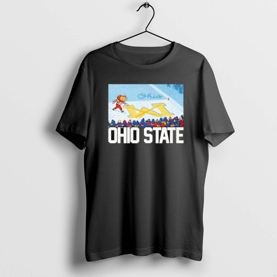 Official Ohio Vs Michigan Rivalry Script Ohio On Big M T-Shirts, Hoodie, Sweatshirt | PopFlextees.com