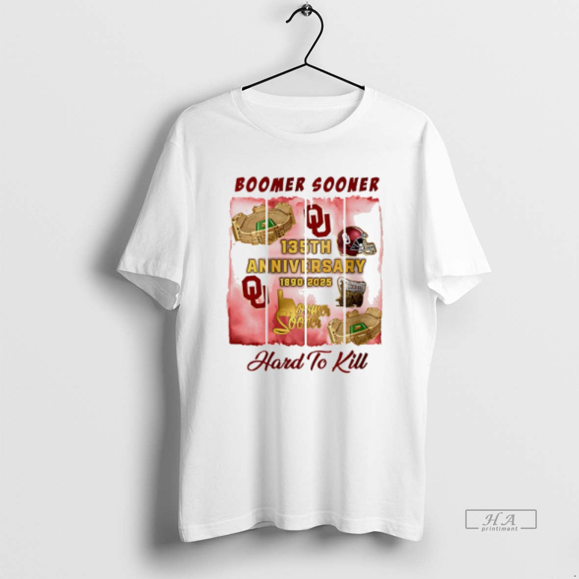 Official Oklahoma Sooners 135th Anniversary 1890 2025 Boomer Sooner Hard To Kill T-Shirts, Hoodie, Sweatshirt