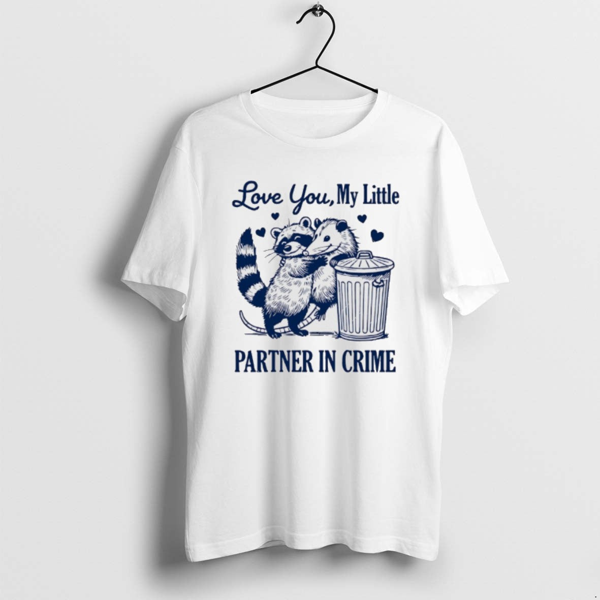 Official Opossum Love You My Little Partner In Crime T-Shirts, Hoodie, Sweatshirt | PopFlextees.com