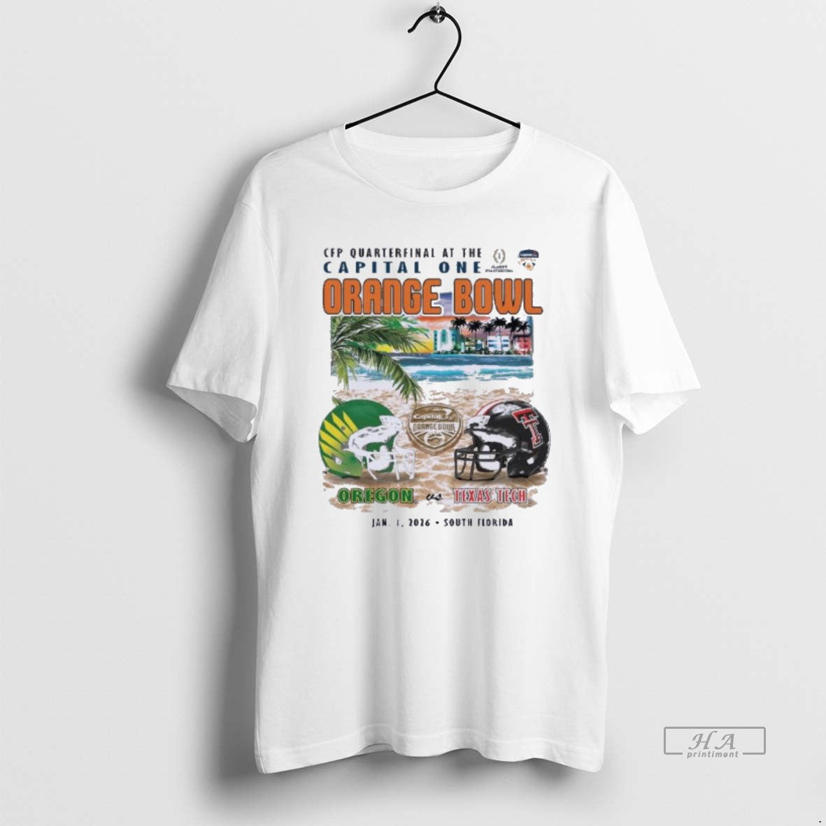 Official Oregon Vs Texas Tech 2026 Orange Bowl Sobe Showdown Beach T-Shirts, Hoodie, Sweatshirt | PopFlextees.com