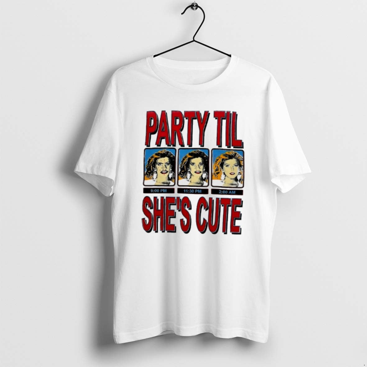 Official Party Til Shes Cute Vintage T-Shirts, Hoodie, Sweatshirt | PopFlextees.com