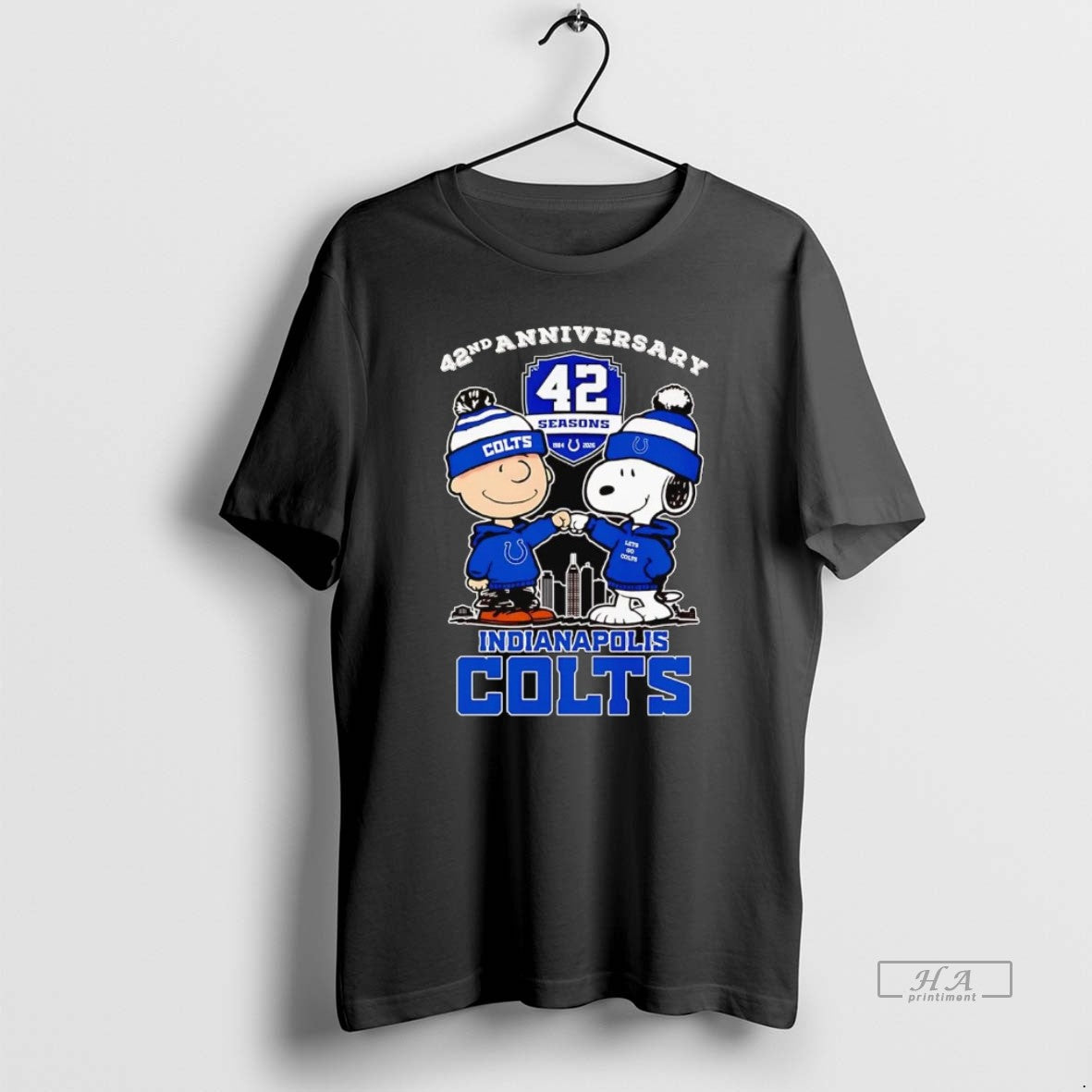 Official Peanuts 42nd Anniversary 1984 2026 Indianapolis Colts T-Shirts, Hoodie, Sweatshirt | PopFlextees.com