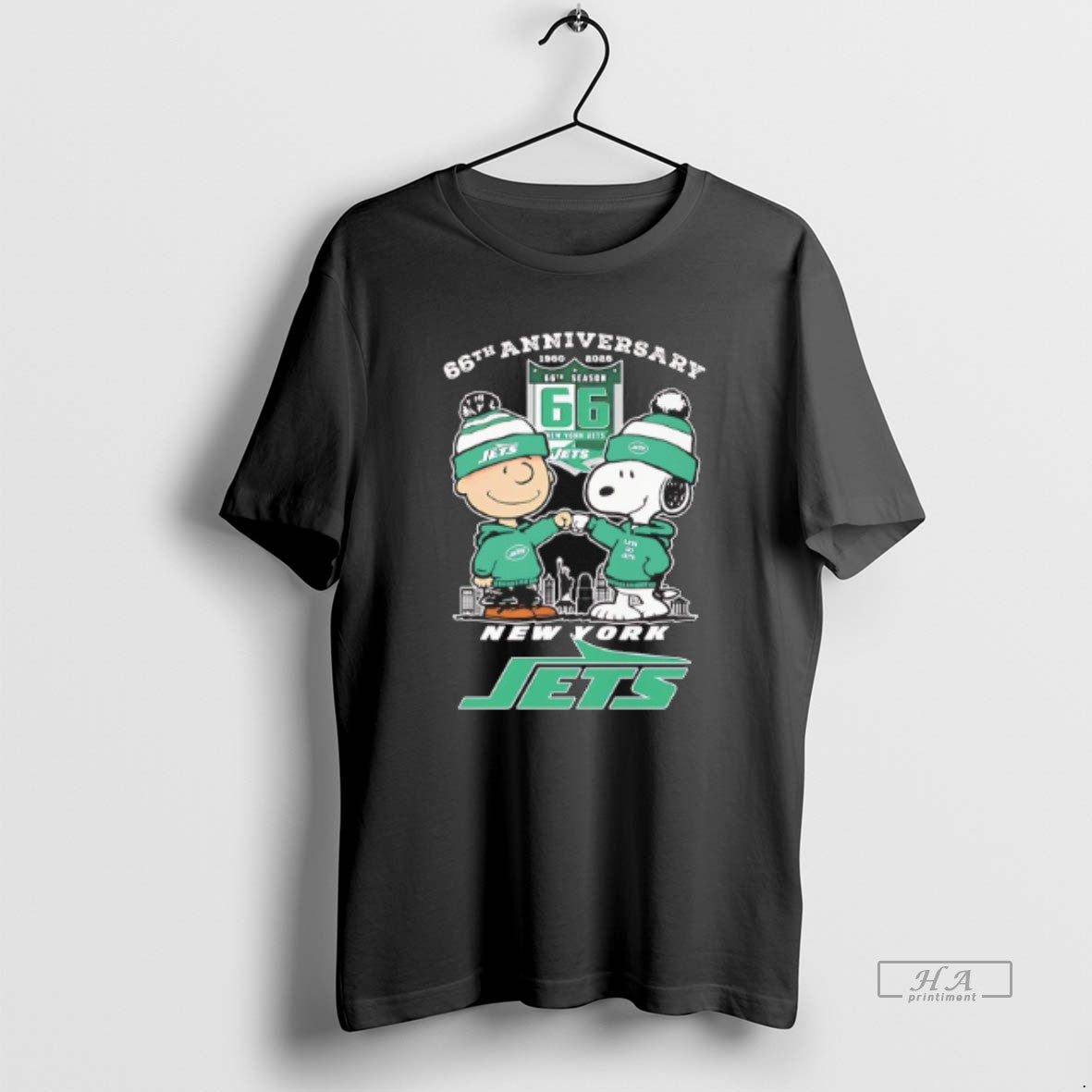 Official Peanuts X New York Jets 1960 2025 66th Anniversary T-Shirts, Hoodie, Sweatshirt | PopFlextees.com