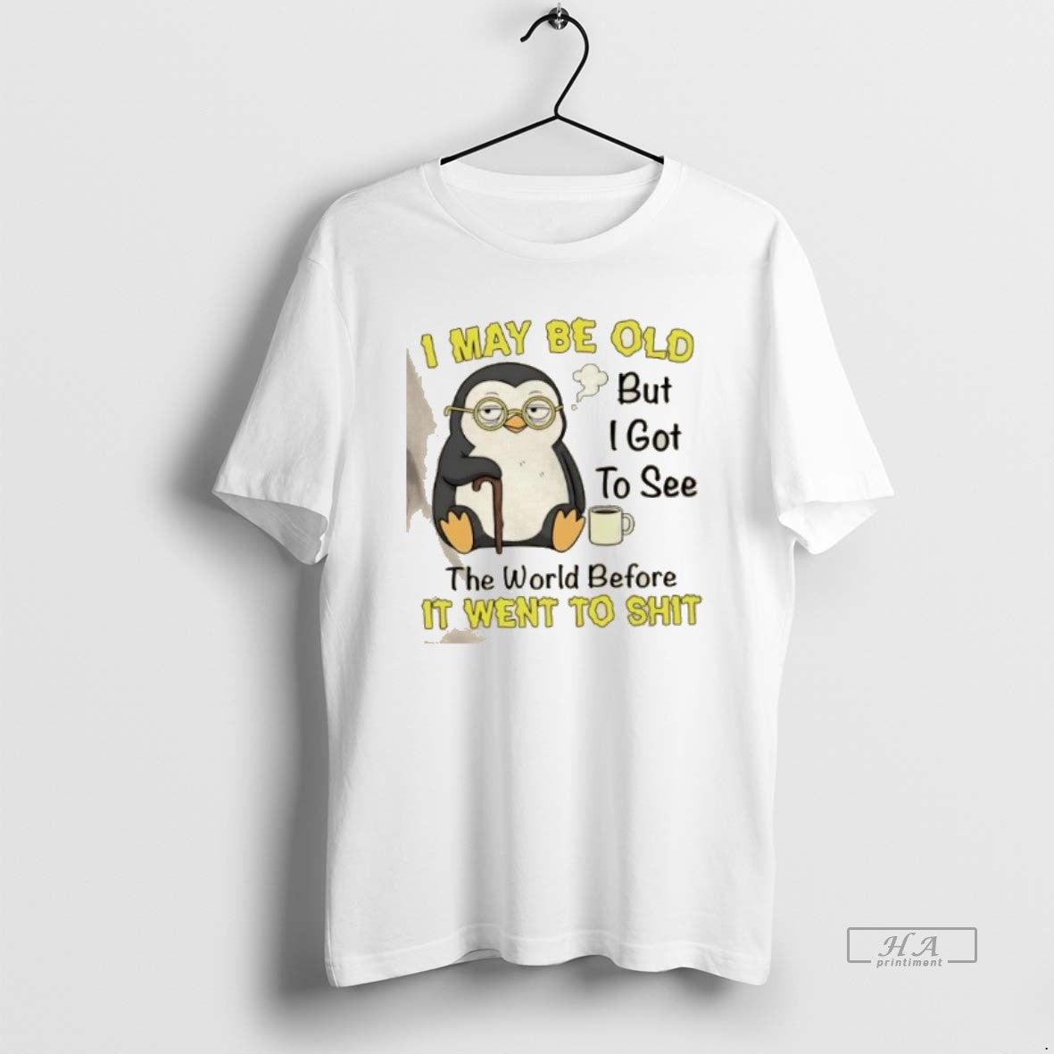 Official Penguin I May Be Old But I Got See World Before T-Shirts, Hoodie, Sweatshirt