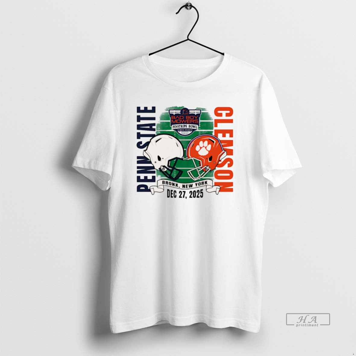 Official Penn State Vs Clemson 2025 Pinstripe Bowl Dueling Helmet Christmas T-Shirts, Hoodie, Sweatshirt | PopFlextees.com
