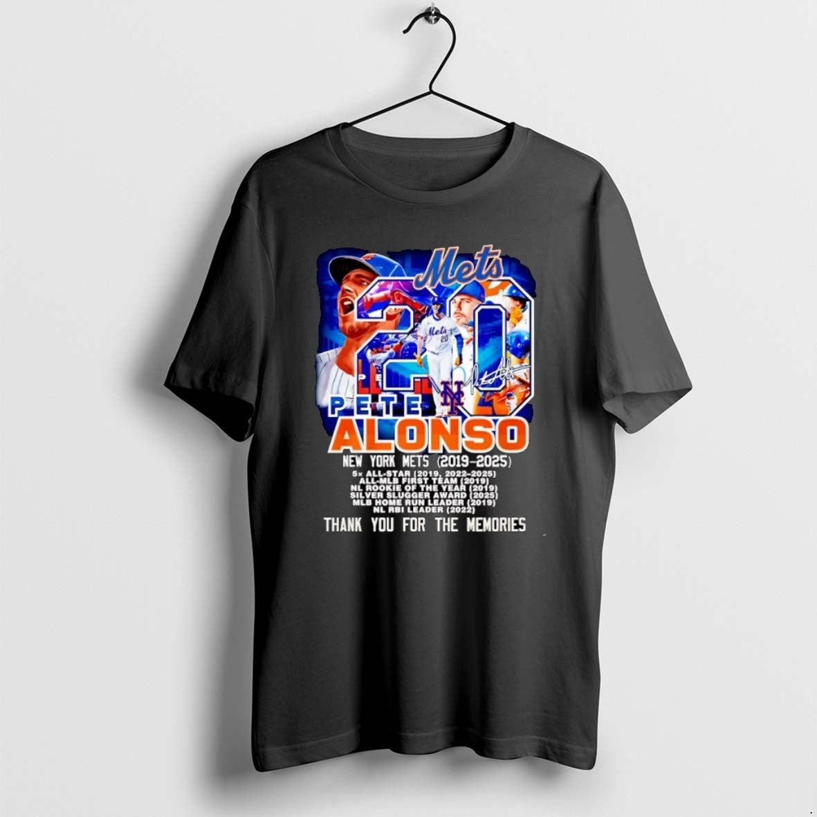 Official Pete Alonso Ny Mets 2019 2025 Thank You For The Memories Christmas T-Shirts, Hoodie, Sweatshirt | PopFlextees.com