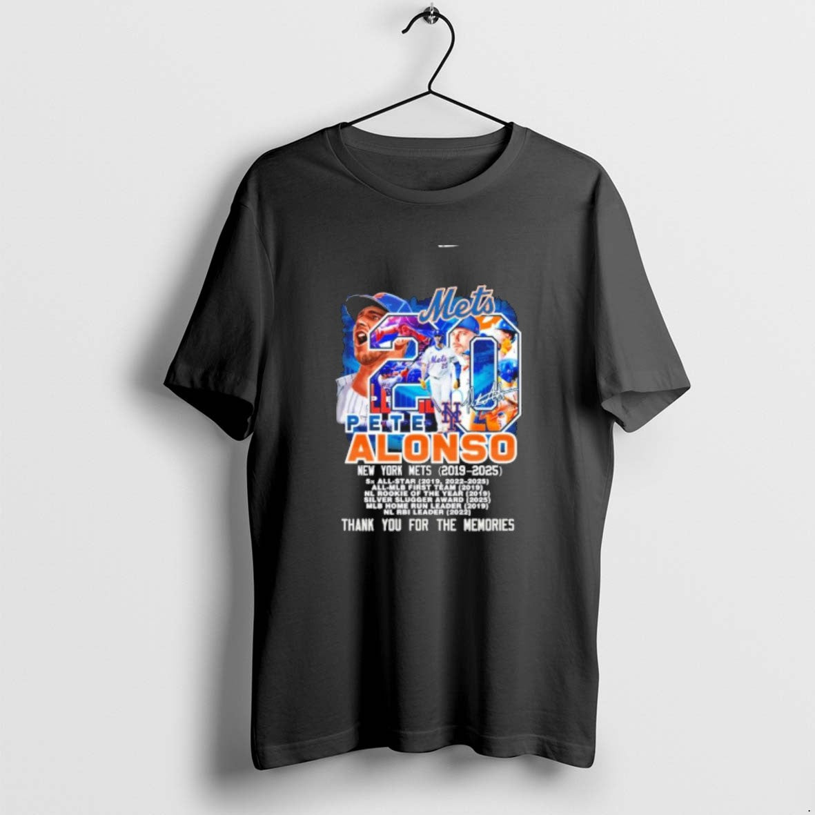 Official Pete Alonso New York Mets 2019 2025 Thank You For The Memories T-Shirts, Hoodie, Sweatshirt | PopFlextees.com