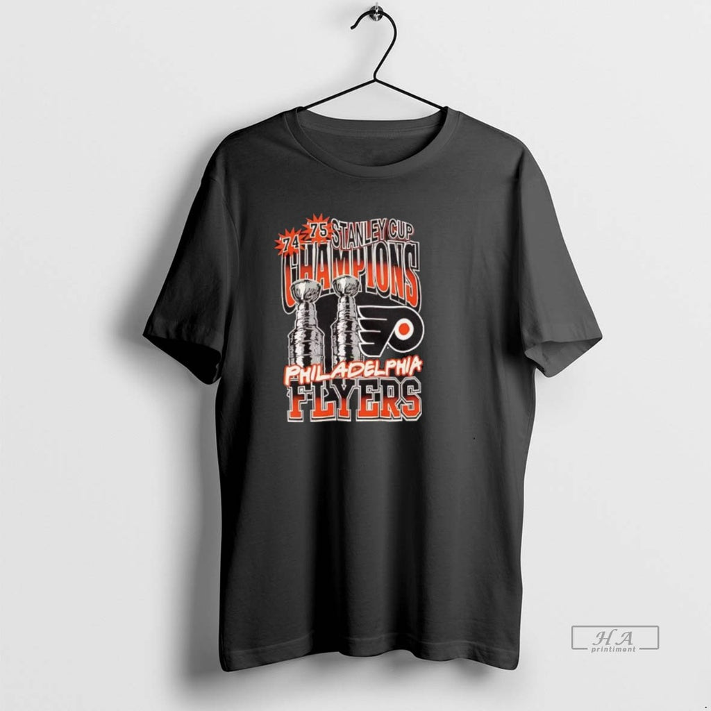 Official Philadelphia Flyers Back To Back 2x Stanley Cup Champions T-Shirts, Hoodie, Sweatshirt | PopFlextees.com