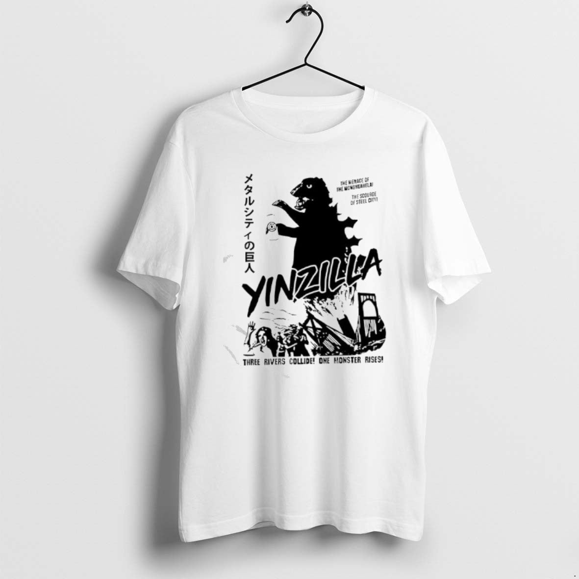 Official Pittsburgh Gold Yinzilla Three Rivers Collide One Monster Rises T-Shirts, Hoodie, Sweatshirt | PopFlextees.com