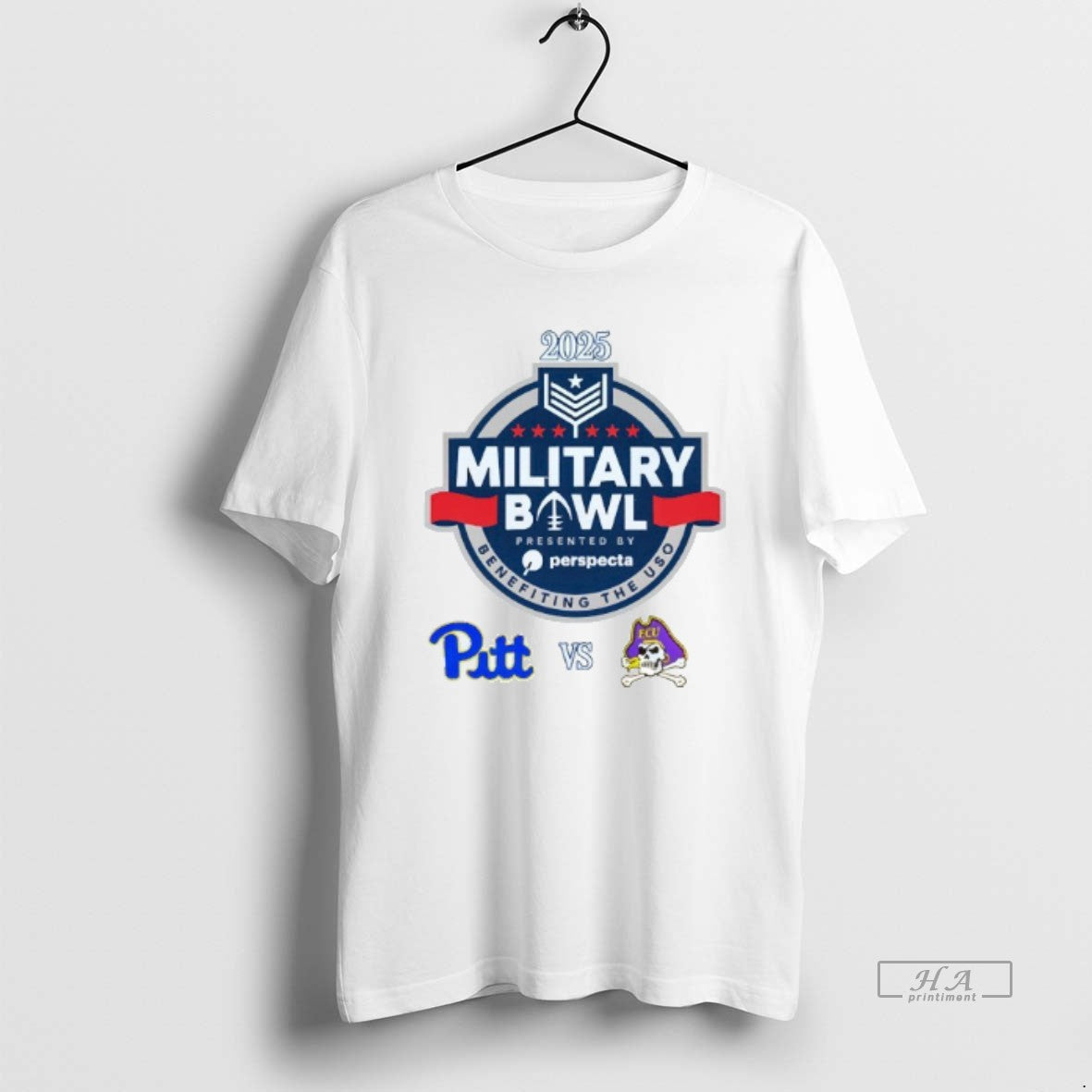 Official Pittsburgh Panthers Vs East Carolina Pirates 2025 Military Bowl Mens White T-Shirts, Hoodie, Sweatshirt